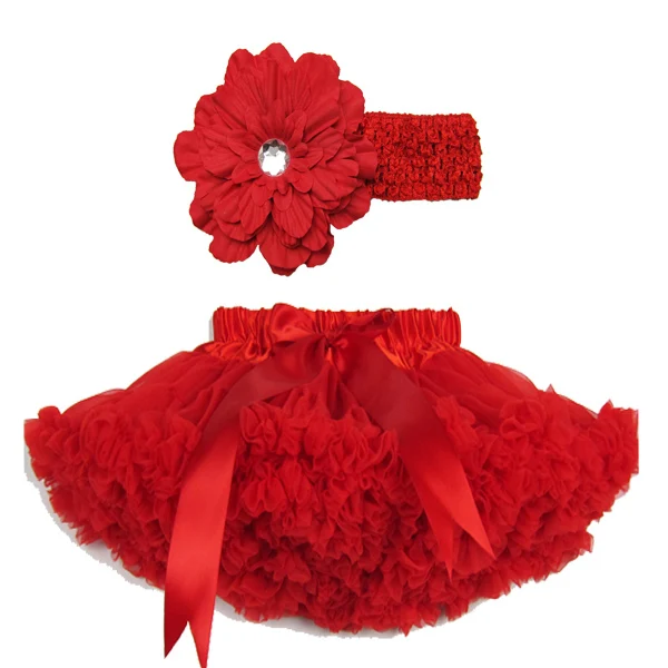 

1piece Apple Red Soft Tutus For Children/Girls Daisy Infant Flower Headband+tutu with fluffy Free Shipping
