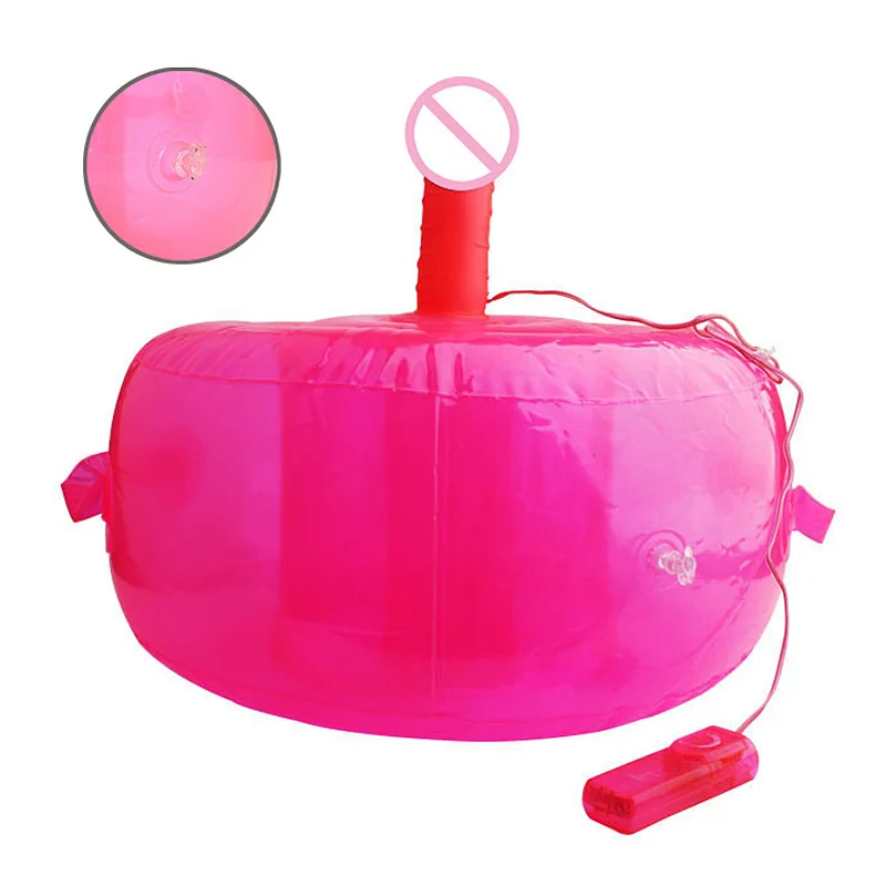 Sex Products Vibratring Strpon Dildo On Airbag Inflatable Sofa With 