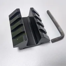 45 градусов офсетный двойной боковой адаптер крепления 46 мм длина с 20 мм Пикатинни Вивер рельс Охота