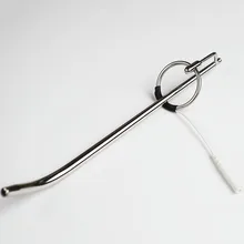 Stainless Steel Uretral Stimulator Lengthen Urethral Sounding with Wire Electric Shock Sex Toy DIY
