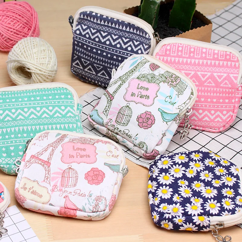 New Cute Cartoon Sanitary Napkin Bag Purse Holder Organizer Storage