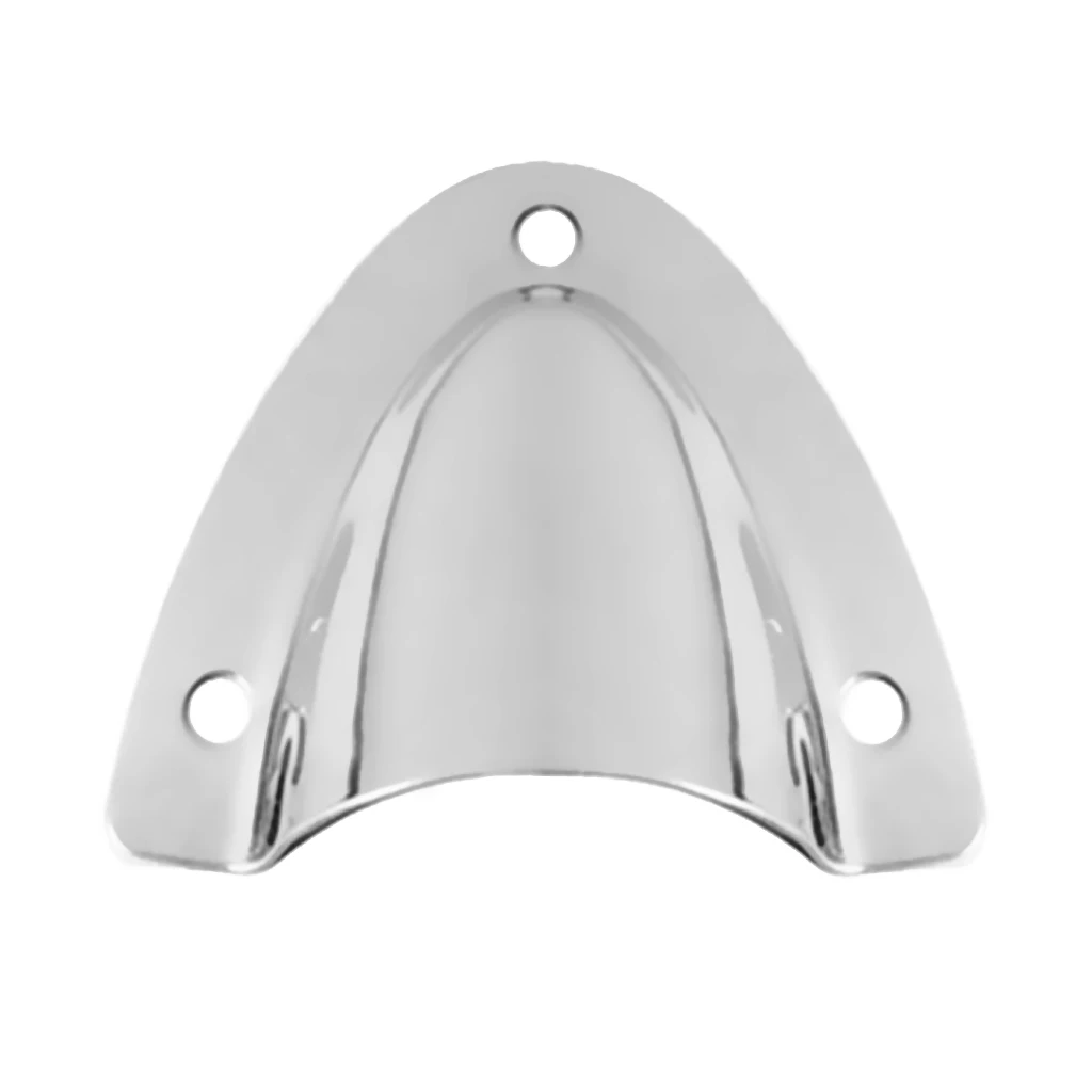 55 x 57mm High Polished 316 Stainless Steel Clamshell Vent / Wire Cover Clam Vent Boat Vent Cover For Boat Yacht Accessories