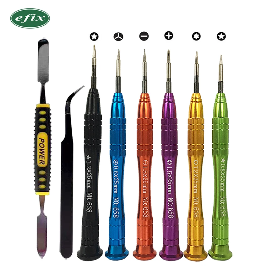 

8 in 1 Precision Torx Screwdriver Wallet Repair Tool Set Multi Tool For iPhone Laptop Cellphone Electronics PC