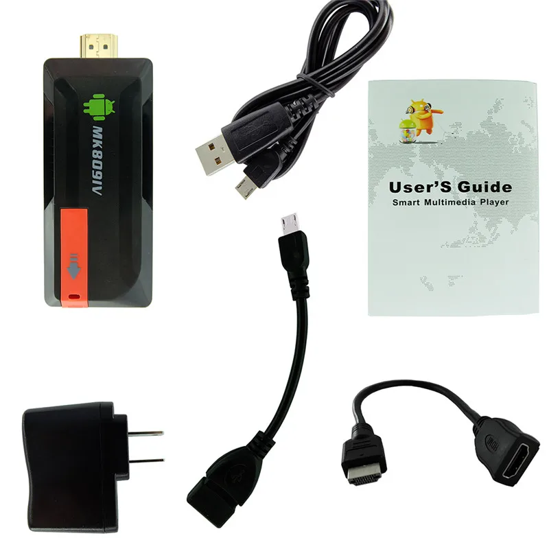 MK809IV 1080P OTG Mini PC Android TV Dongle MK809IV RK3229 2G RAM + 8G ROM Android 5.1 Network HD Player TV BOX