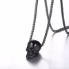 Gothic Biker Skull Pendant & Chain 2