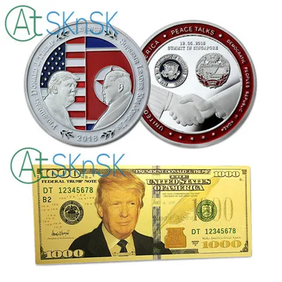 3 стиля Золотая монета и флаг США Свободный Орел Трамп памятные монеты Президент Трамп золото gift подарок - Цвет: Style F