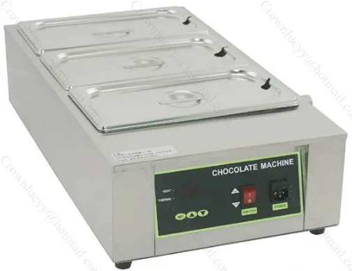 12kg capacity Electric 3 Lattices commerical Chocolate melting machine Chocolate Melter Machine Warmer Machine