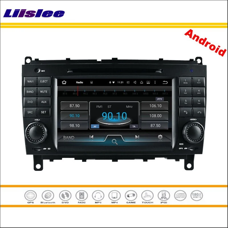 Cheap Liislee Car Android Multimedia For Mercedes Benz CLK W209 2006~2012 Stereo Radio CD DVD Player GPS Navi Map Navigation System 2