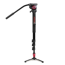 miliboo MTT705A Aluminum Alloy Portable Monopod &Tripod For Professional Camcorder /Video/DSLR Stand.Half Price of Manfrotto