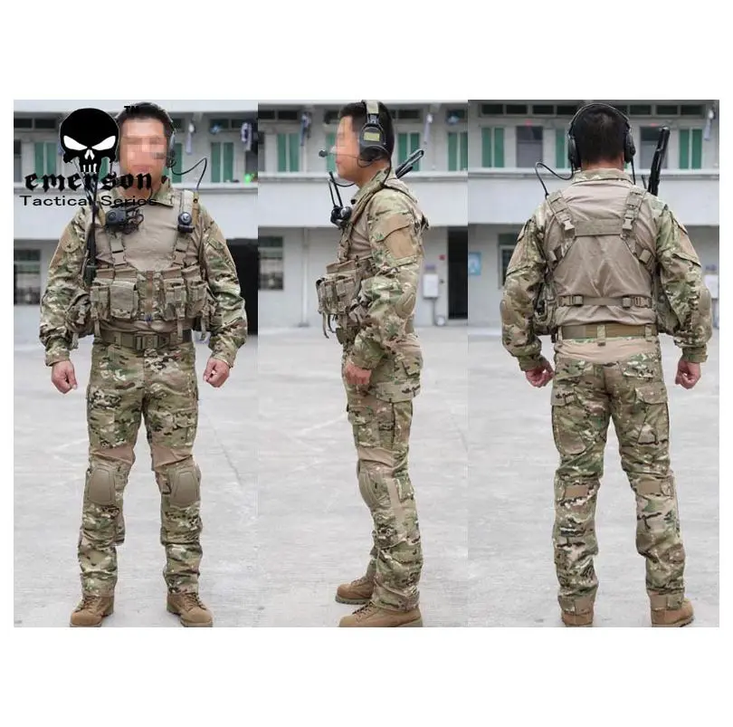 USMC A TACS Camo Tactical Airsoft Uniforms EMERSON II generation frog tight combat camouflage