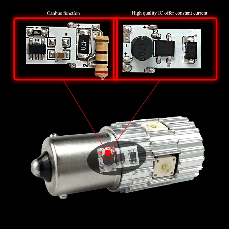 CNSUNNY светильник 2 шт. 1156 светодиодный BA15S P21W BAU15S PY21W S25 1200Lm 6000K Белый DRL автомобильные задние противотуманные фары тормоза светильник фонарь заднего хода