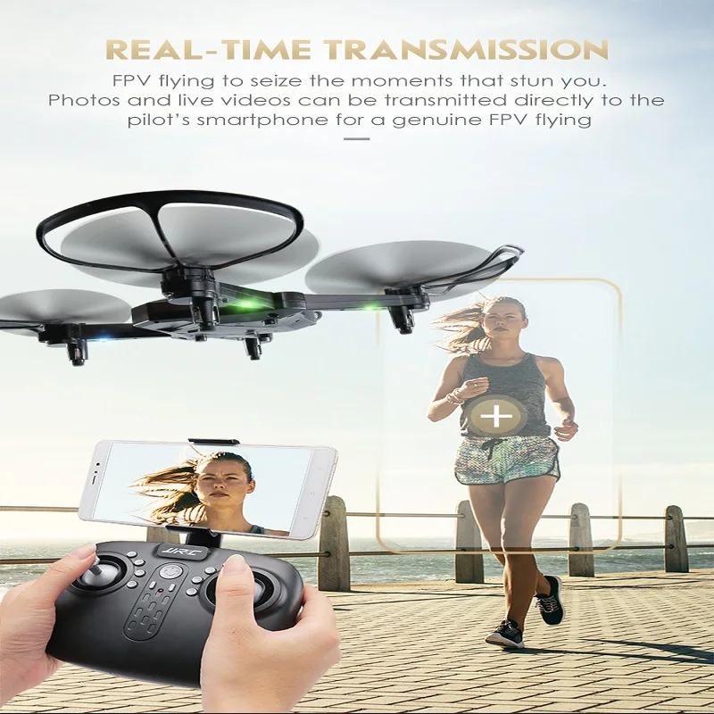 

JJRC H44WH 720P WIFI FPV Mini Drone Foldable Selfie Quadcopter With Wide Angle HD Camera High Hold Mode RC Helicopter Aircraft