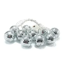 Светодио дный светодиодный зеркальный шар световая струна креативная мозаика декоративная домашняя Рождественская лампа подсветка фонарь свет Bande De светодио дный LED MYC