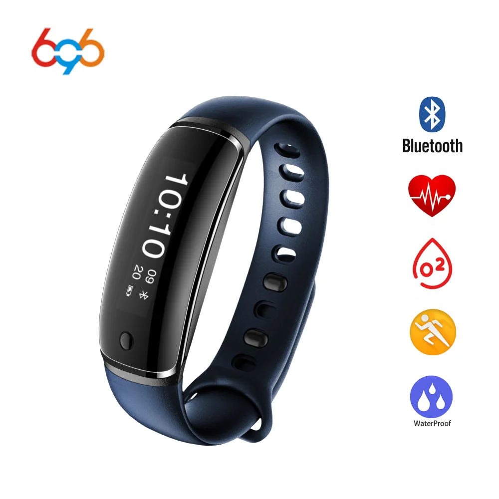 

696 M4Pro Blood Pressure Exercise Plan Caller Message Show Heart Rate Monitor Pedometer Fitness Tracker Smart Bracelet Wristband