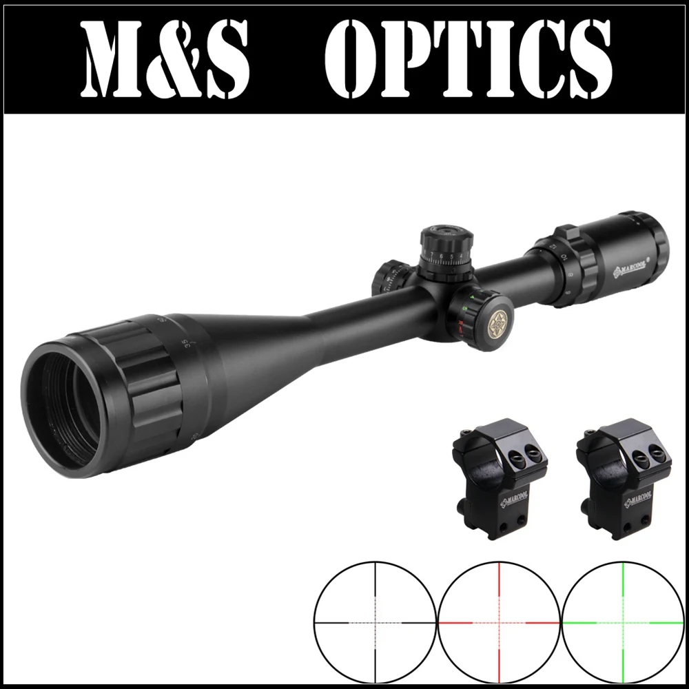 Marcool EST 6 24X50 AOIRGL красный и зеленый точечный прицел охотничий Iluminated Air Airsoftsports