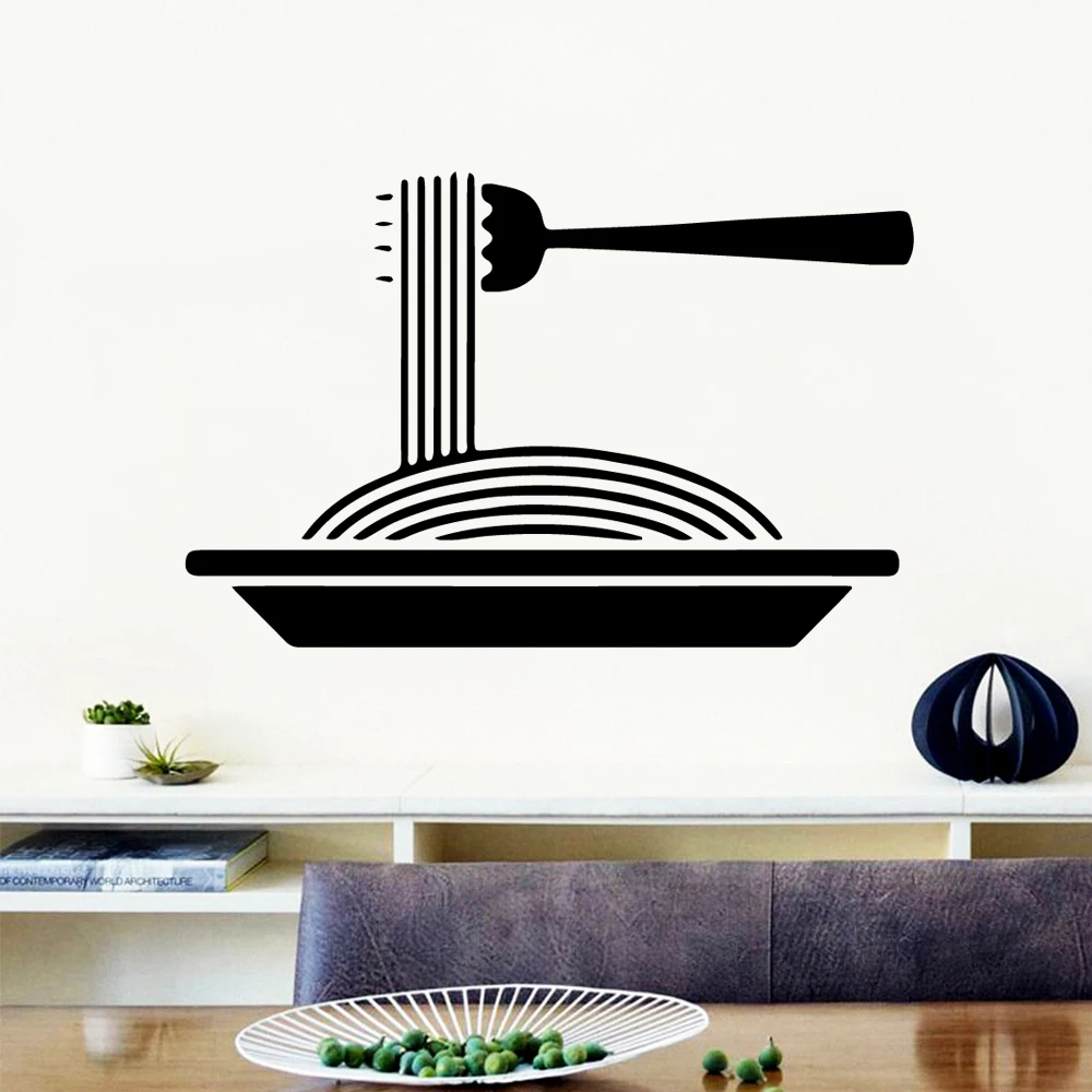 

DIY Art noodles Wall Stickers Personalized Creative For Restaurant Decoration Wall Decals Wall Art Decal