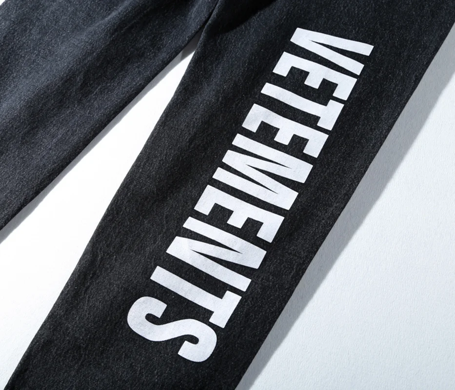 Vetements Jeans Men Women Make Streetwear Clothes Old Broken Skinny Jean Ripped Jeans for Men Homme 4