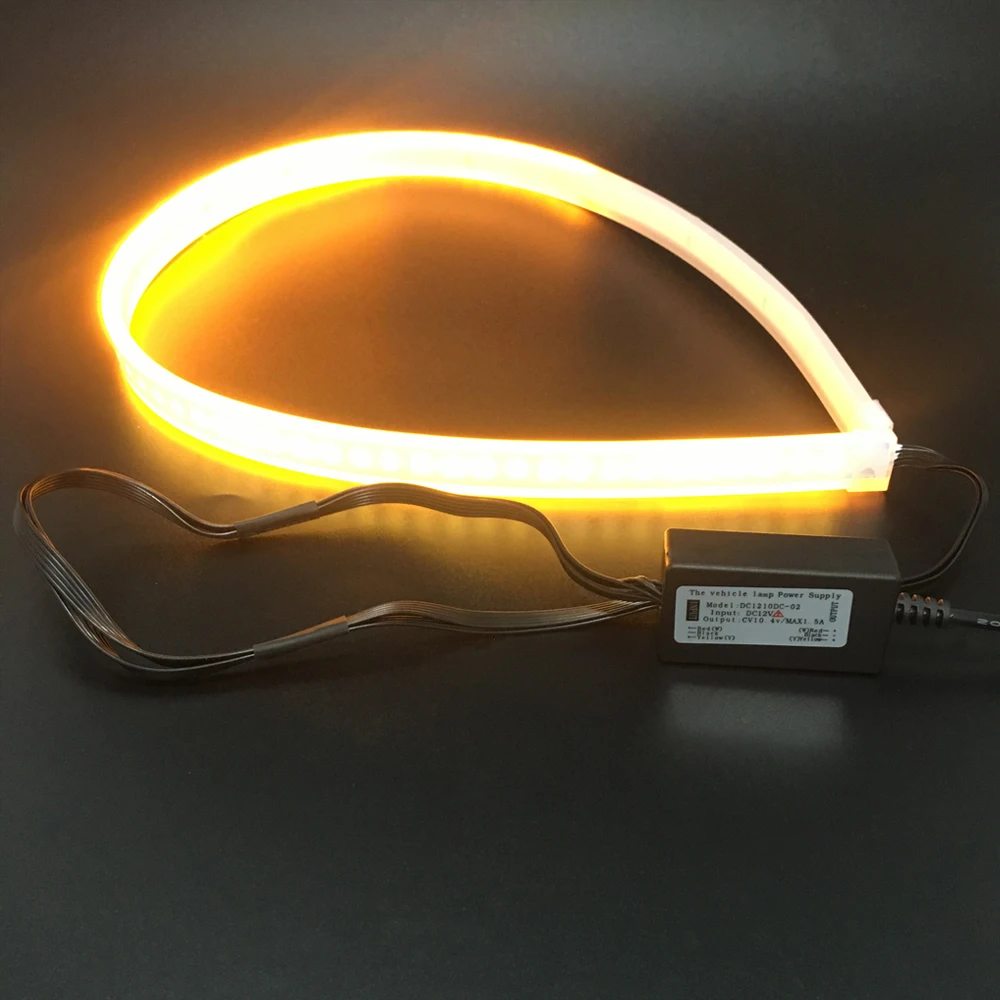 60cm Slim Can be Cut LED DRL Strip Flexible LED Strip Turn Signal Lamp