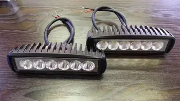 

[Seven Neon]2pcs 18W LED Work Light for Indicators Motorcycle Driving Offroad Boat Car Tractor Truck 4x4 SUV ATV Spot Flood 12V