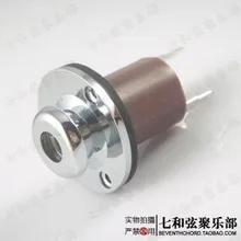 Big style silvery metal electric guitar sockets/strap button style guitar jacks/bass output faucets/electric box guitar sockets