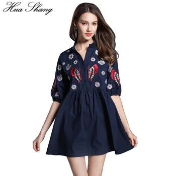 

White Long Blouse Katoen Cotton 2018 Women Summer Stand V Neck Lantern Sleeve Embroidery Shirt A Line Loose Tunic Ladies Tops