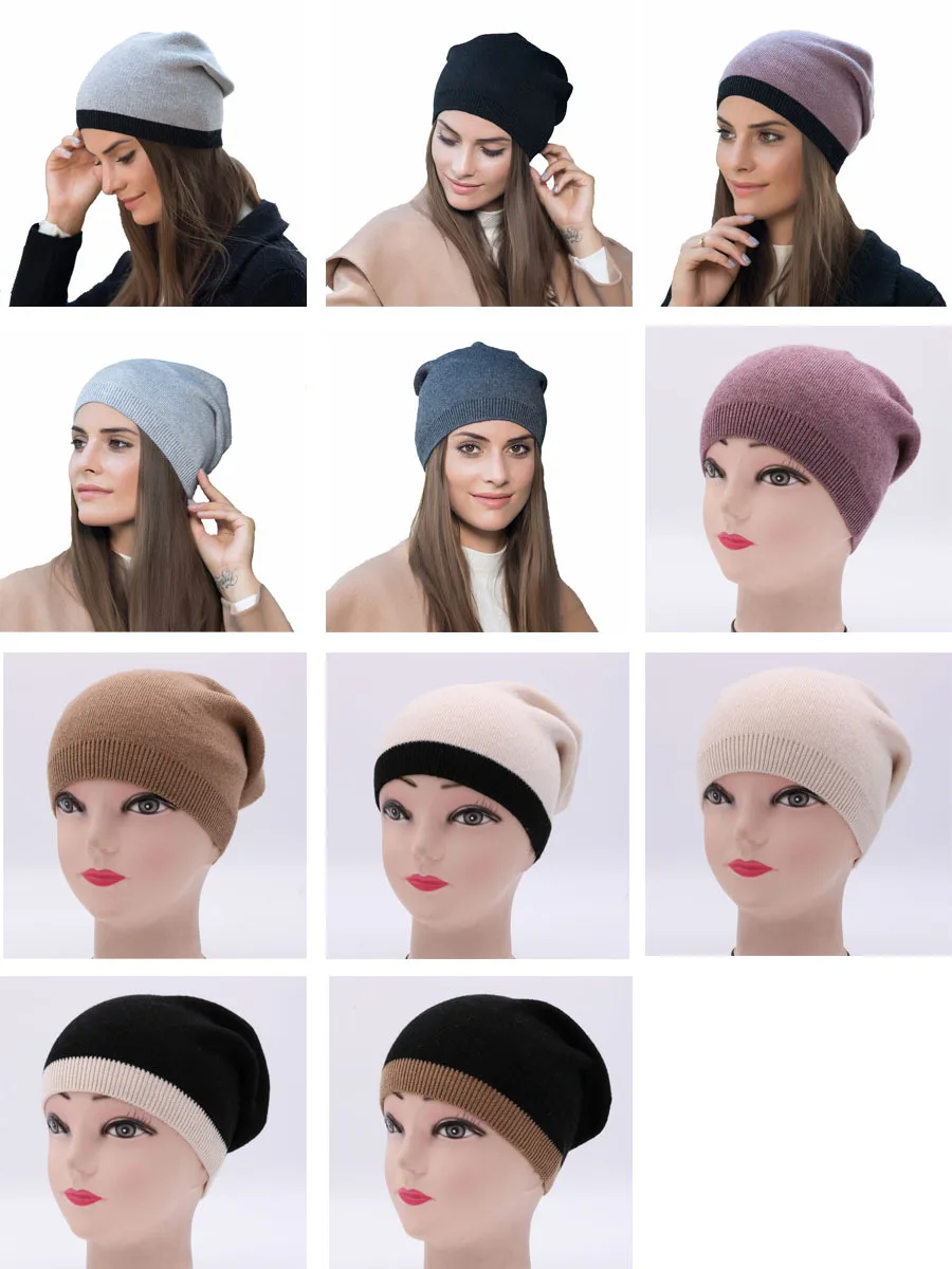 Spring and Autumn Women's Winter Beanies Skullies 2017 New Arrival Popular Hats Knitted With Wool Cap Gorros  (2)