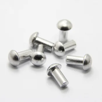 

100Pcs M1.5*(3 4 5 6mm) Semi-round head Aluminum solid rivets hand hit percussion rivet GB867