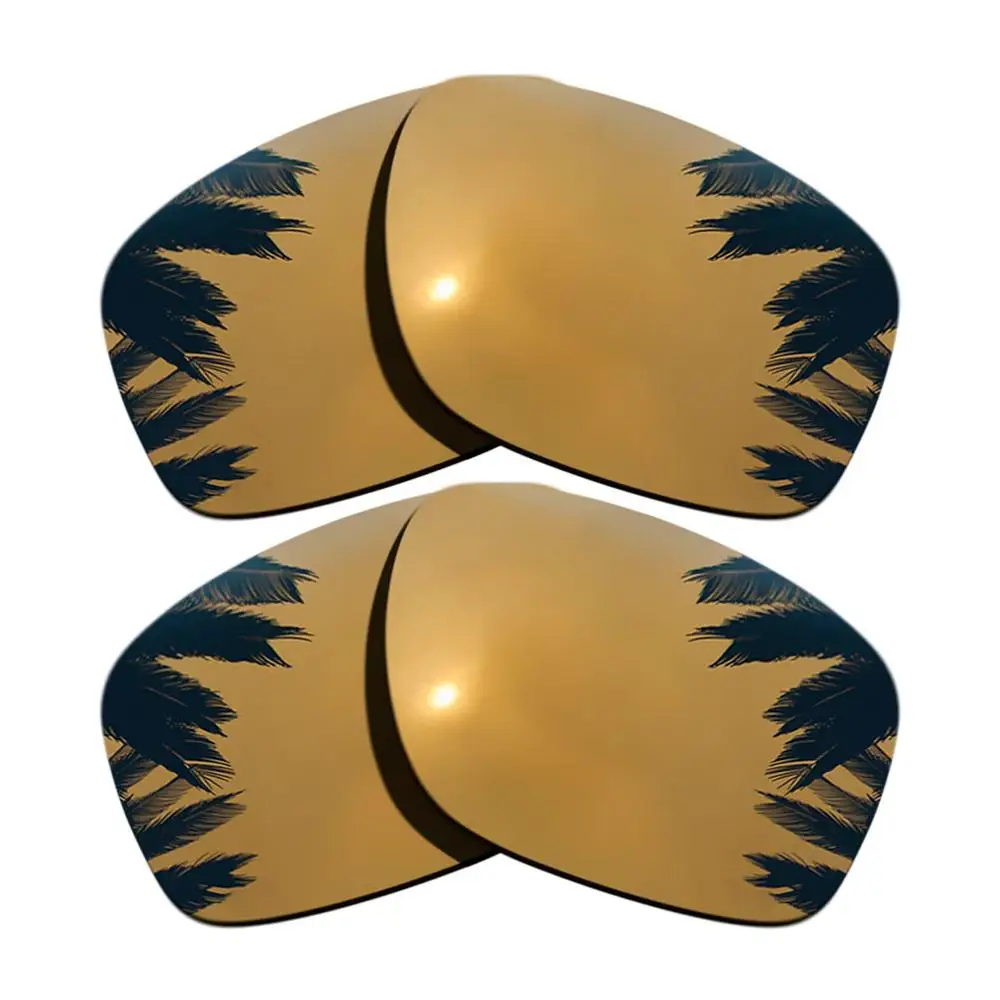 Поляризованные зеркальные линзы для замены покрытия для-Оукли ленточная рамка многоцветные - Цвет линз: 2 pairs Bronze Gold