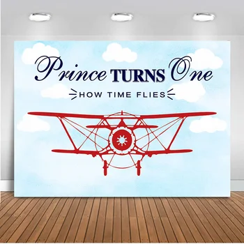 

Neoback pilot aircraft backdrop for photography blue sky newborn baby shower party decoration background for photo studio 519