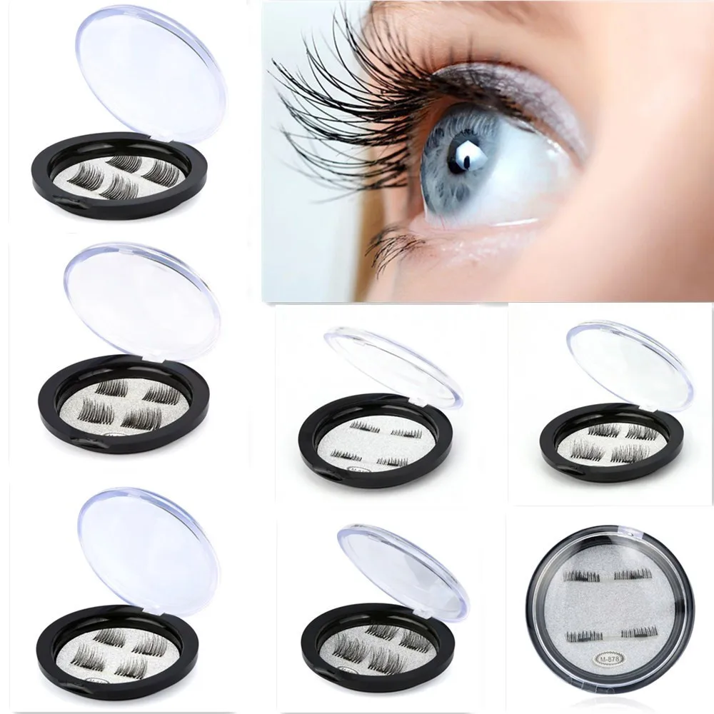 2017 Fashion 1Pair=4pc Eyeglasses False Eyelashes Reusable