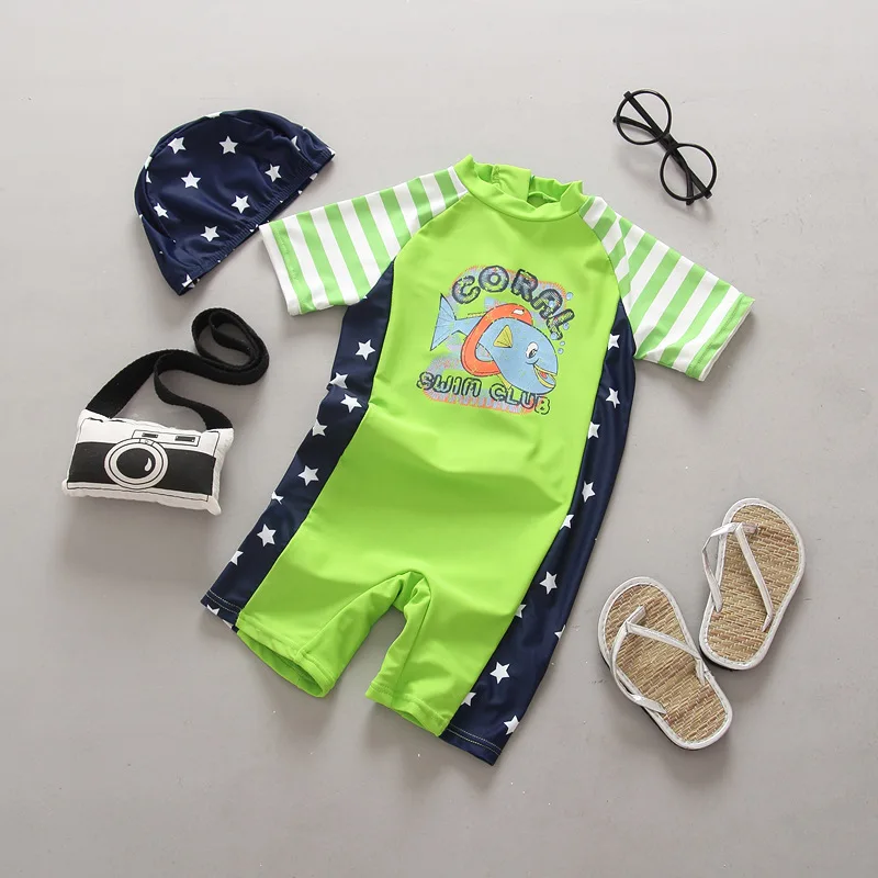 baby Swimsuit Summer Beach Sunscreen Boys Surfing Suit Cute Children