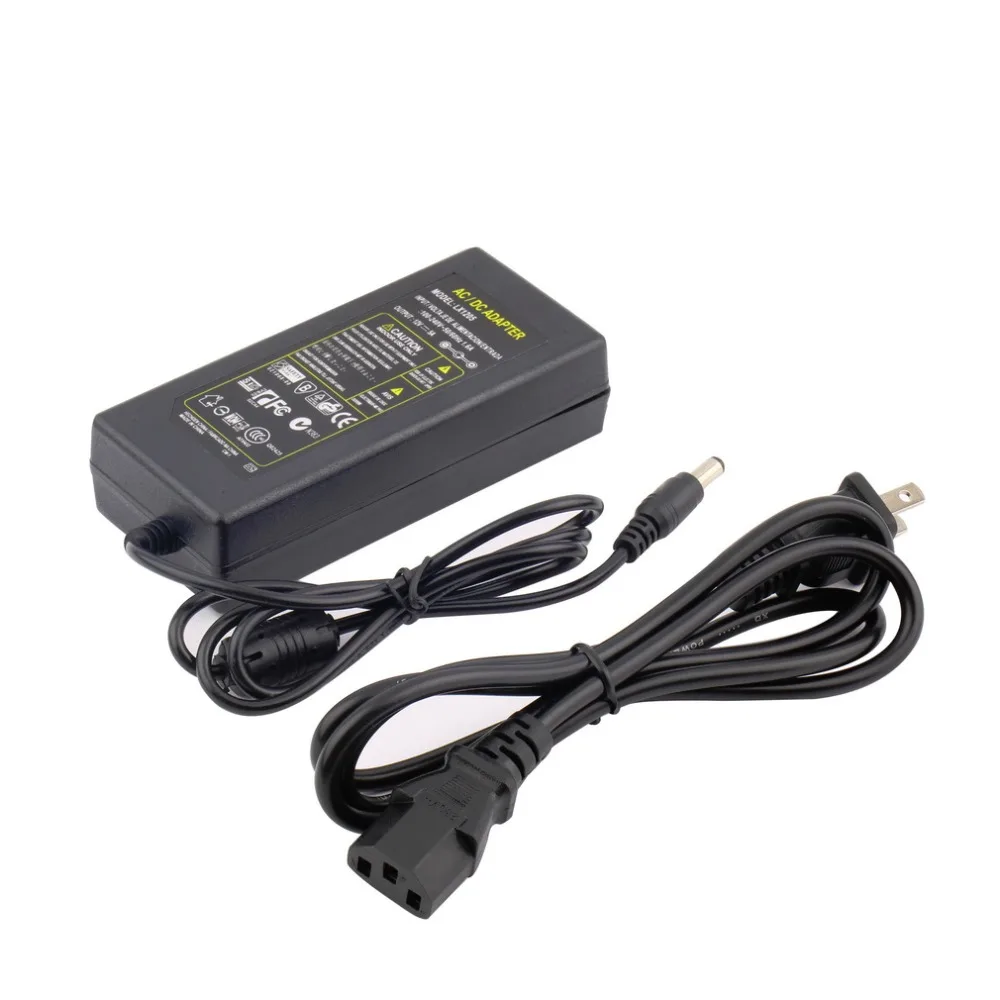 

1pc Lowest Price  AC Converter Adapter For DC 12V 5A 5.5mm 2.5mm 2.1mm LED Power Supply Charger For LED Strip Wireless Router