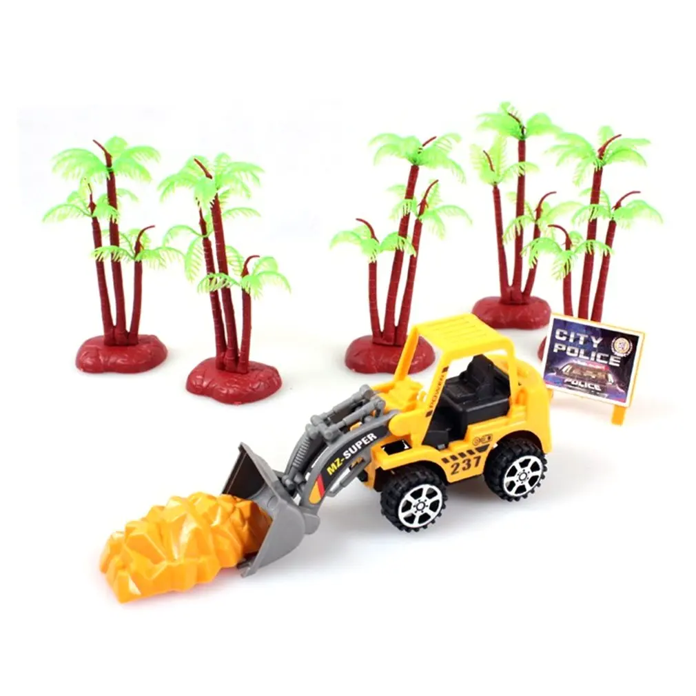 

Diecast Mini Construction Vehicle Engineering Car Machineshop Truck Artificial Model Toy Car Dump Children Gift Tractor Toys