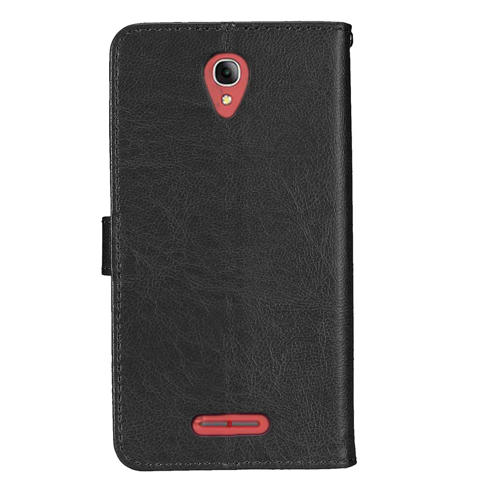 Кожаный чехол книжка для Alcatel Pop 4 4s Plus Классический кошелек с подставкой One Touch POP +