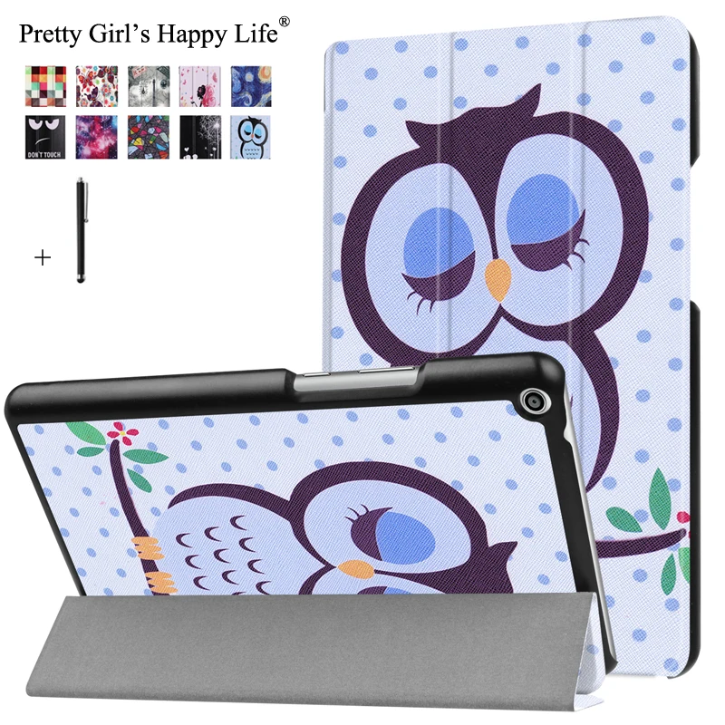 For Huawei MediaPad T3 8.0 KOB-L09 KOB-W09 Case Cover Honor Play Pad 2 Tablet Flip Leather Stand Capa Fundas+Pen | Компьютеры и офис