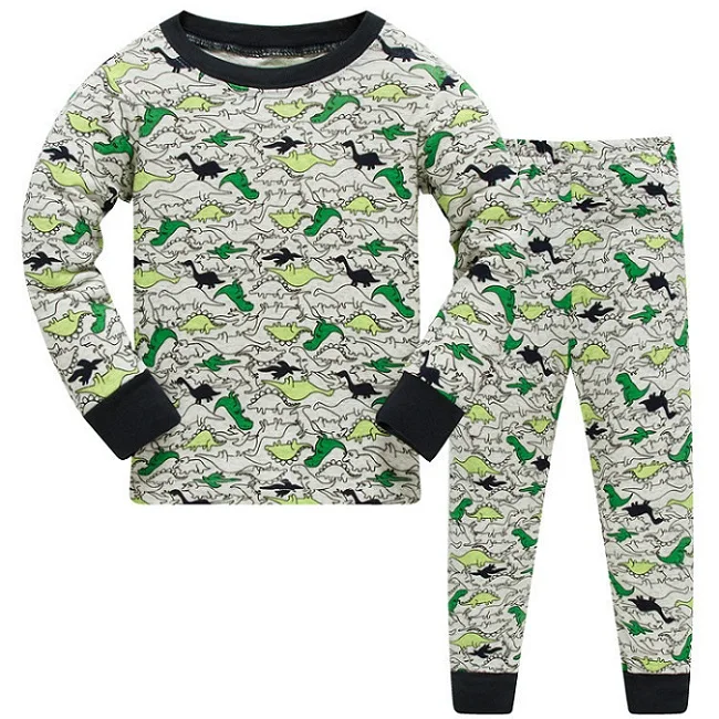 Sleepwear & Robes	 DISCOUNTS New 2021 Brand Cartoon Kid Pyjamas Autumn& Winter Boys Dinosaur Pajamas Set Children Pyjamas Christmas Kids Cloth Set night gowns cheap