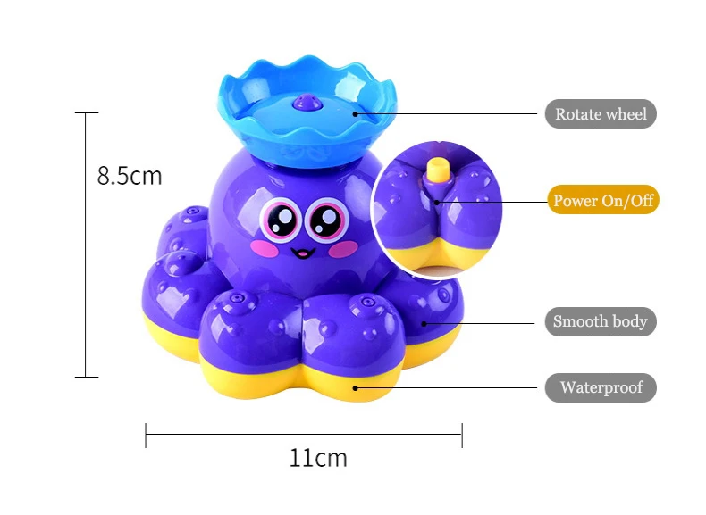 Спрей водные игрушки для ванной вращающийся с душевой бассейн Ванна для малышей вечерние игрушки для ванной подарок для детей