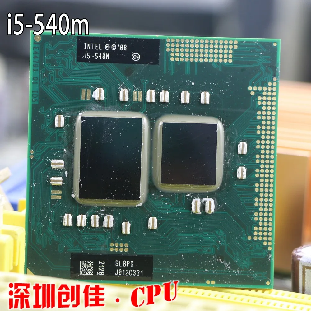 Оригинальный процессор Intel ноутбука i5-540M Процессор 3 м Кэш 2,53 ГГц до 3,066 ГГц i5 540 м PGA988 процессор, совместимый HM57 HM55 QM57