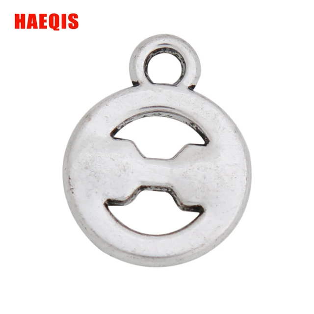 haeqis online wholesale zinc alloy greek letter charms theta shape greek letter o