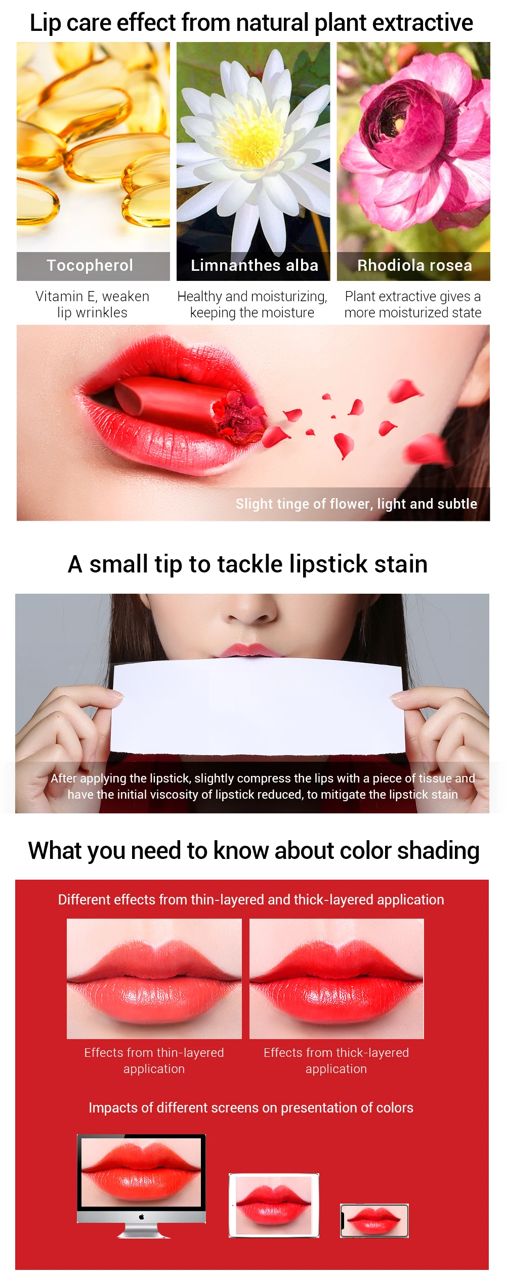 SOONPURE Matte Lipstick Waterproof Long Lasting Sexy Velvet Lip Balm Moisturizing Cosmetic Lip Stick Make up 8 Colors For Choose06
