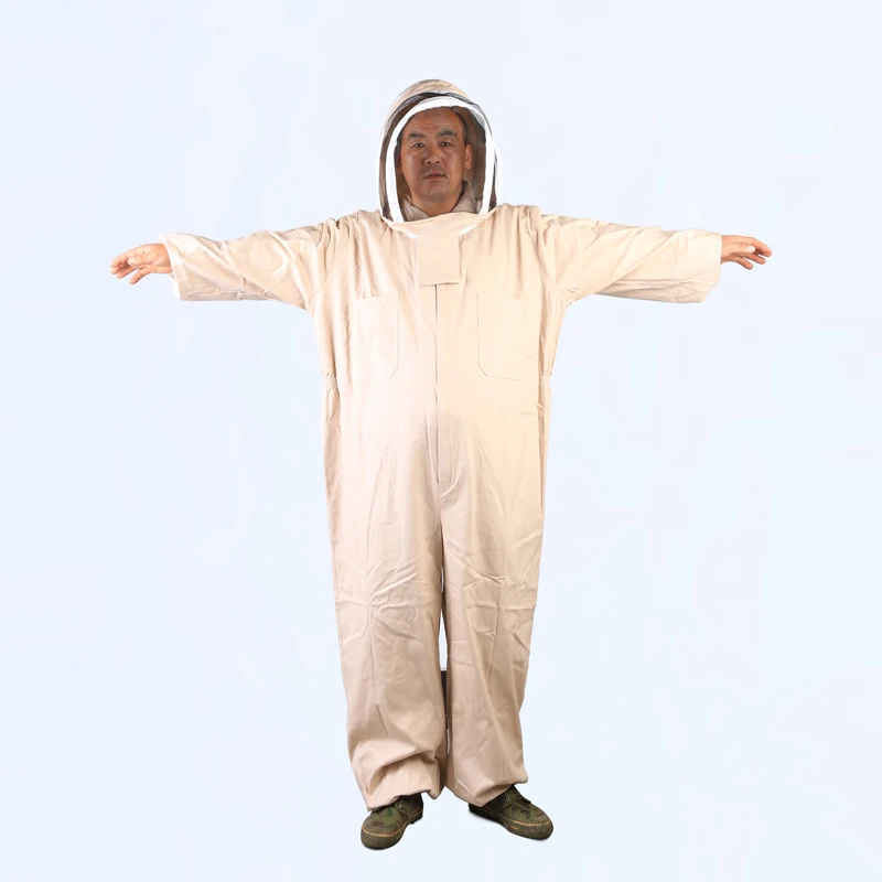 newbeige-anti-bee-suit-wear-protective-clothing-siamese-bee-hat-shipping-thickened-clothing-xl-xxl