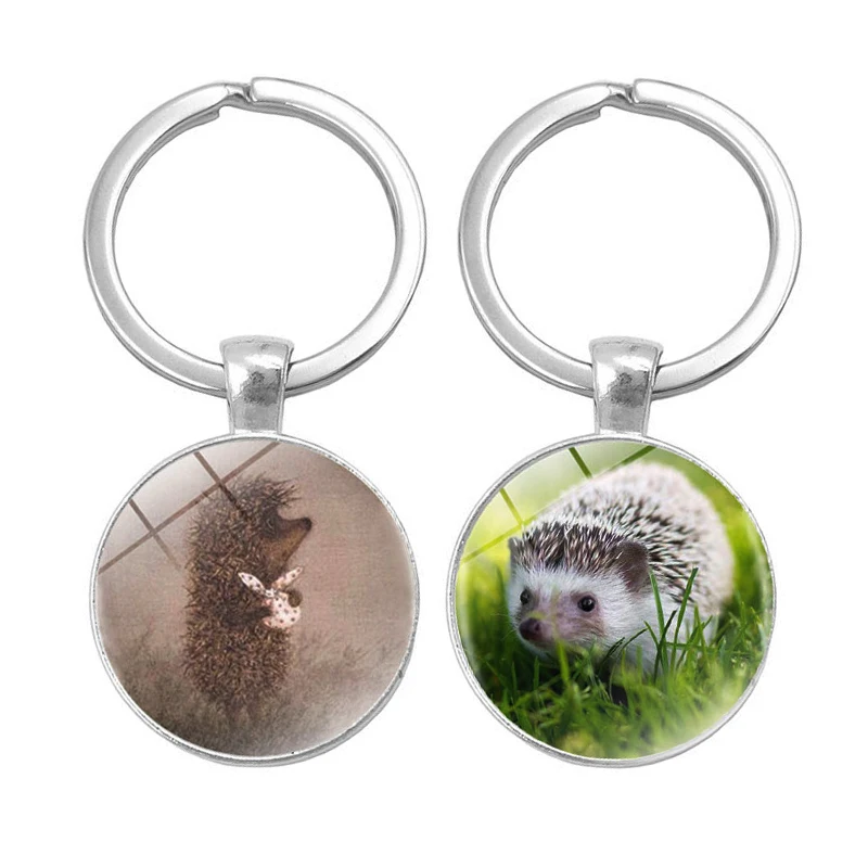 

17 styles Hedgehog In The Fog keychain men women Pendant Statement Handmade Fashion key chain ring holder jewelry