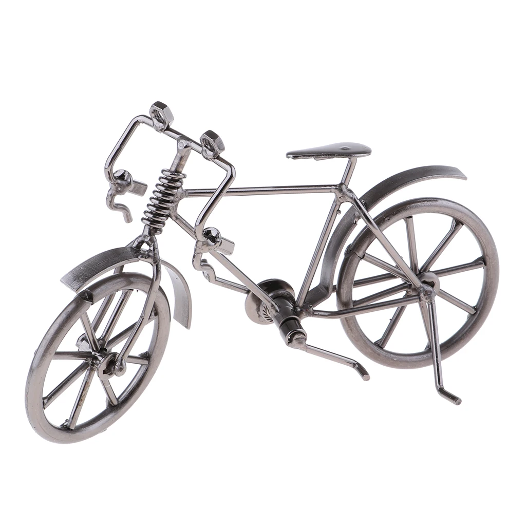 Металлическая скульптура Ретро Классический железная, ручной работы велосипед Модель Уникальный художественные украшения офис Deocrative