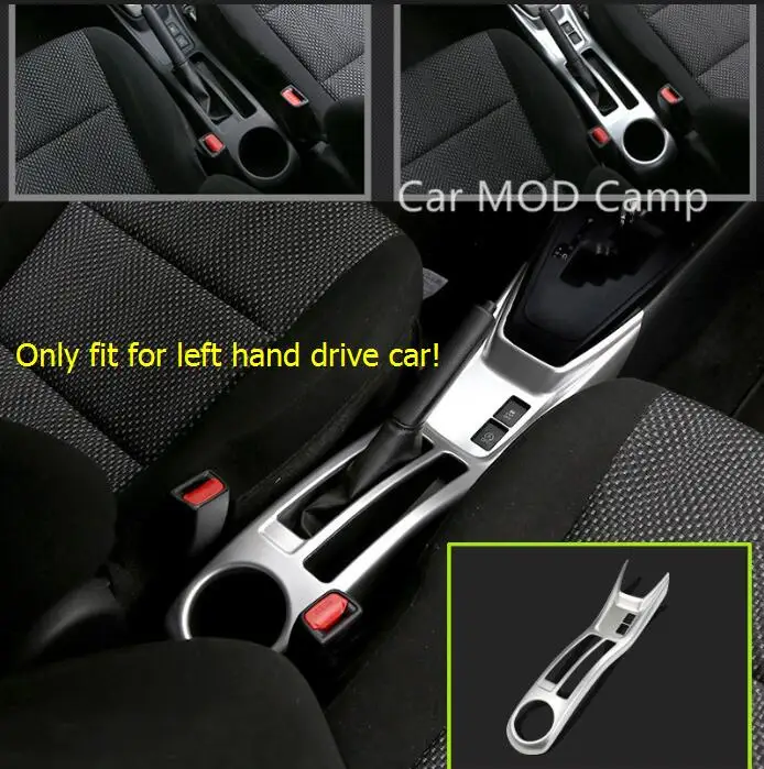 

Left Hand Drive! For Toyota Vios Yaris Sedan 2017 ABS Matte Interior Middle Water Cup Handbrake Panel Cover Trim 1pcs