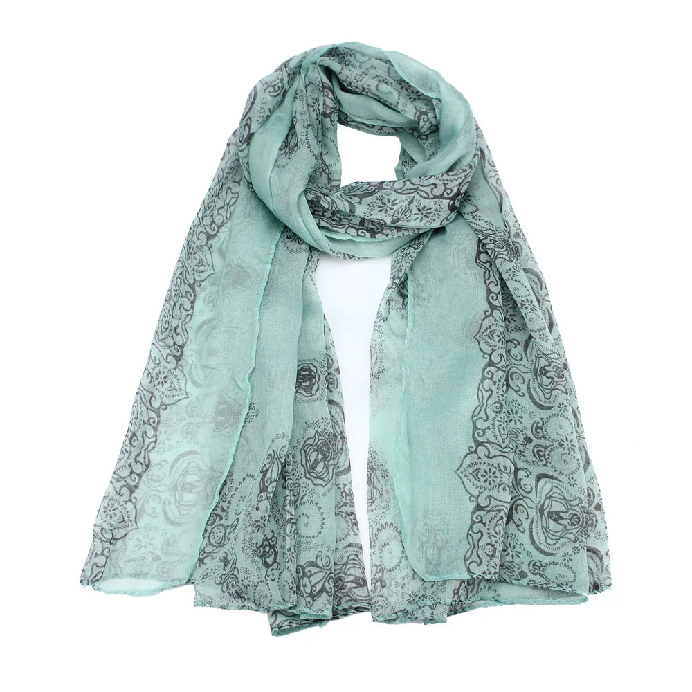 

Charming scarf women Lady Classical Print Scarf Scarves Sun Protection shawls and scarves foulard Gauze Kerchief femme gift