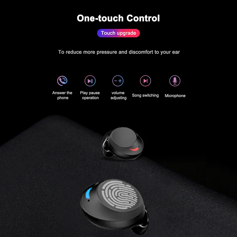 Беспроводная гарнитура TWS Mini Bluetooth 5 0 IPX8 водонепроницаемые наушники вкладыши с