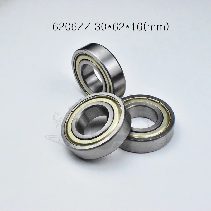 

Bearing 1pcs 6206ZZ 30*62*16(mm) chrome steel Metal Sealed High speed Mechanical equipment parts