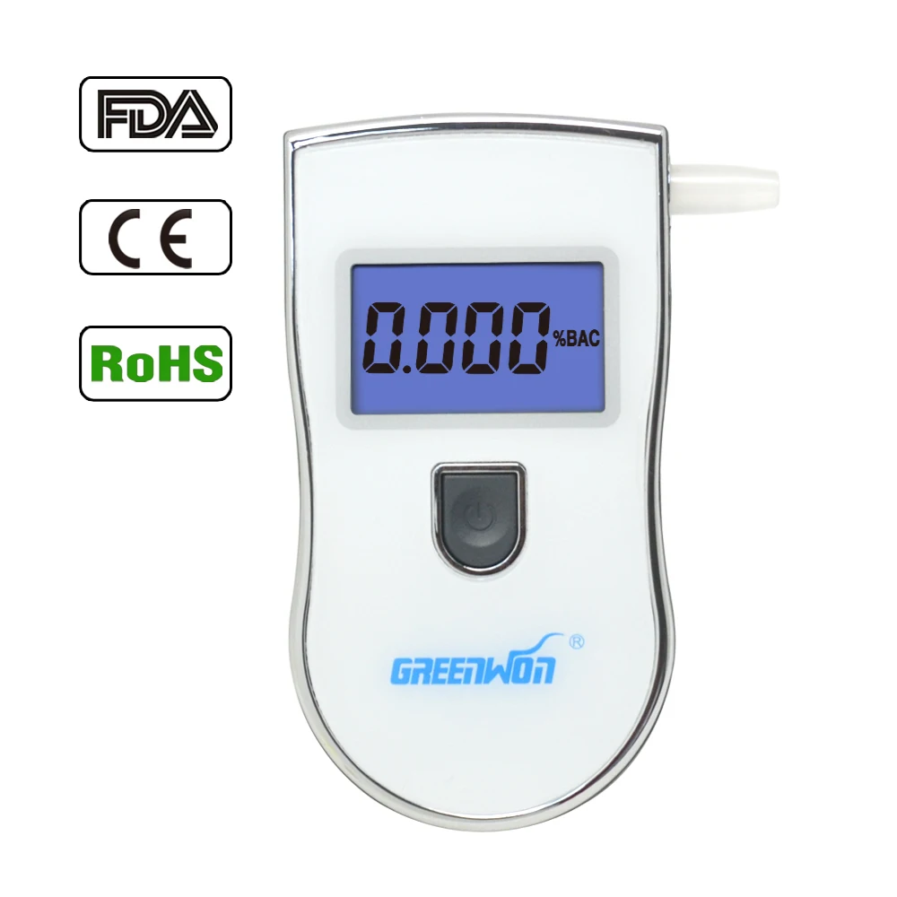 

Digital LCD Display Police Breath Alcohol Tester Breathalyzer Alcohol Detector Testing Quick Response Alcohol Based Markers