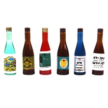 OMoToys 6 шт 1/12 кукольный домик миниатюрное украшение для винной бутылки