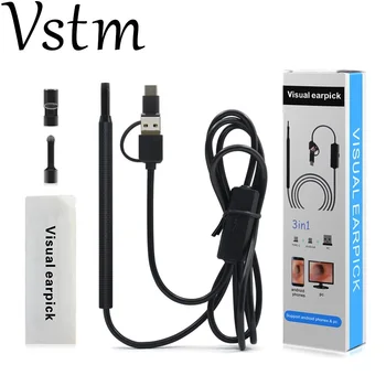 

2018 3 IN1 function Antscope 2IN1 USB Ear Cleaning Endoscope HD Visual Ear Spoon Multifunctional Mini Camera Ear